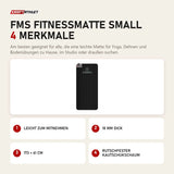 Titanium Strength FMS Fitnessmatte Small mit 4 Merkmalen: Leicht zum Mitnehmen, 10 mm dick, 173 × 61 cm, Rutschfester Kautschukschaum
