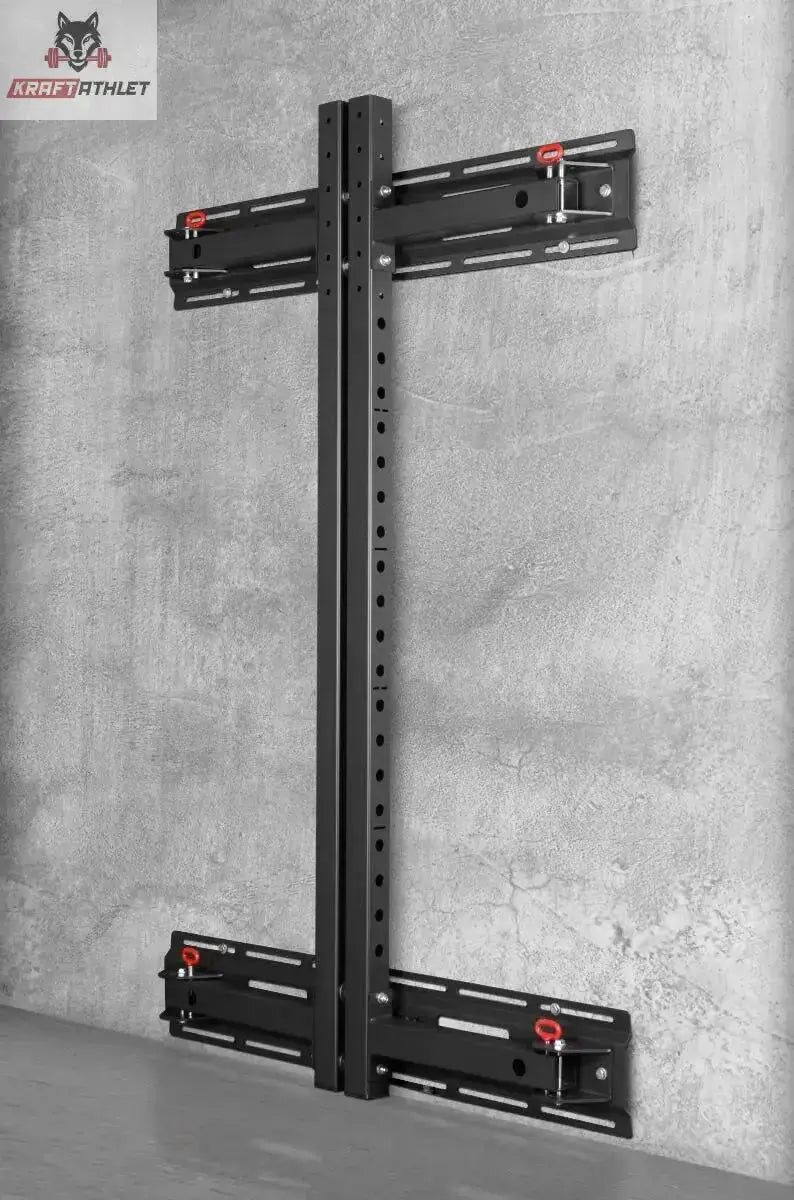 Titanium Strength FR360-ST Verstärkungsset für FR360 am zusammengeklappten Rack an Betonwand, Frontansicht