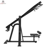 Titanium Strength Frontale Latzugmaschine Elite Series in Seitenansicht von rechts mit schrägem Hebelarm