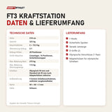 Technische Daten und Lieferumfang von Titanium Strength FT3 Kraftstation als Tabelle