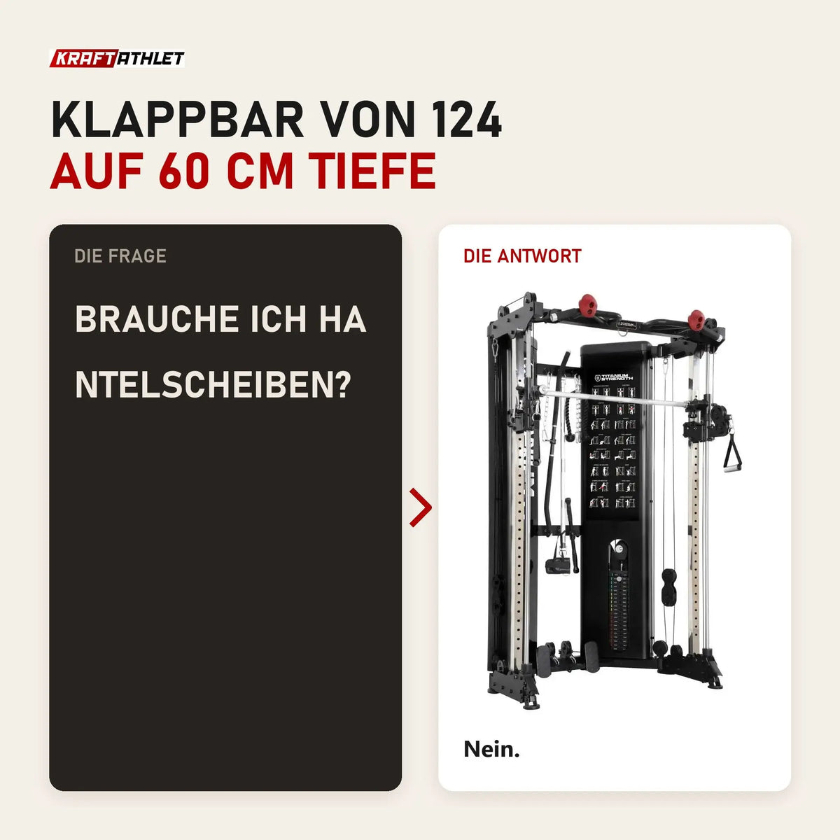 Frage und Antwort zu Titanium Strength FT90 Seilzugstation mit Smith-Maschine: Brauche ich Hantelscheiben?