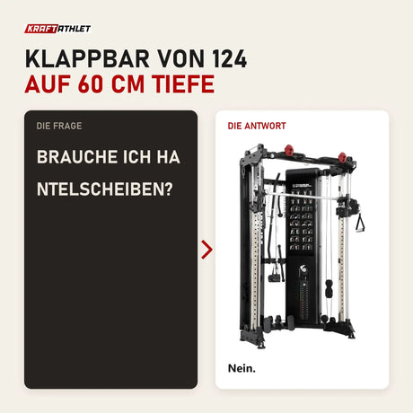 Frage und Antwort zu Titanium Strength FT90 Seilzugstation mit Smith-Maschine: Brauche ich Hantelscheiben?