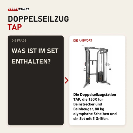 Frage und Antwort zu Titanium Strength Functional Cable Pack: Was ist im Set enthalten?