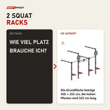Frage und Antwort zu Titanium Strength Functional Wall RIG T2: Wie viel Platz brauche ich?