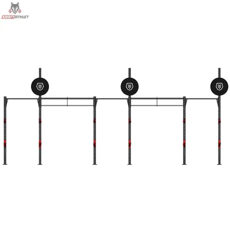 Titanium Strength Functional Wall RIG T3, Frontansicht mit drei Zielscheiben