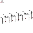 Titanium Strength Functional Wall RIG T5 in Schwarz, Gesamtansicht der Wandmontage mit mehreren Stationen