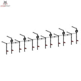 Titanium Strength Functional Wall RIG T6, Schrägansicht der langen Wandversion mit mehreren Stationen
