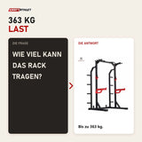 Frage und Antwort zu Titanium Strength Funktionelles Half Rack RF10: Wie viel kann das Rack tragen?