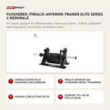 Titanium Strength Fußheber-/Tibialis-Anterior-Trainer Elite Series mit 4 Merkmalen: Dorsalflexion plus Inversion und Eversion, Tibialis anterior und Fußheber gezielt trainieren, Maximale Belastung 150 kg, Kompakt: 95 × 38 cm Stellfläche