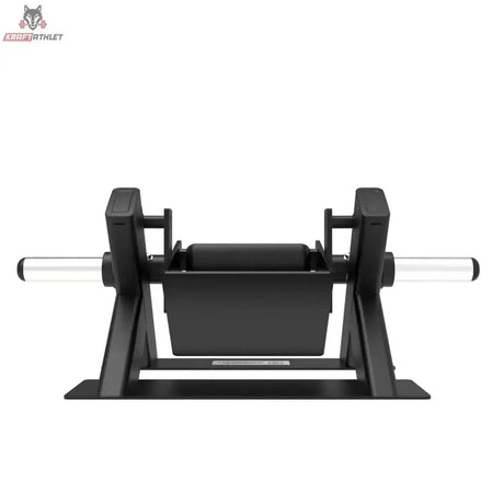 Titanium Strength Fußheber-/Tibialis-Anterior-Trainer Elite Series in der Rückansicht mit Fußpolster und verchromter Hantelstange