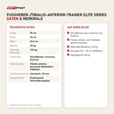 Technische Daten und Merkmale von Titanium Strength Fußheber-/Tibialis-Anterior-Trainer Elite Series als Tabelle
