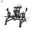 Titanium Strength Genesis Series IsoLateral Beinbeuger Knien – Frontansicht mit Kniepolster und Beinrollen, schwarz