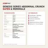 Technische Daten und Merkmale von Titanium Strength Genesis Series Abdominal Crunch als Tabelle