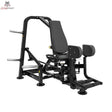Titanium Strength Genesis Series Abduktorenmaschine Plate-Loaded – Frontansicht mit Rückenlehne, Beinpolstern und Scheibenaufnahmen