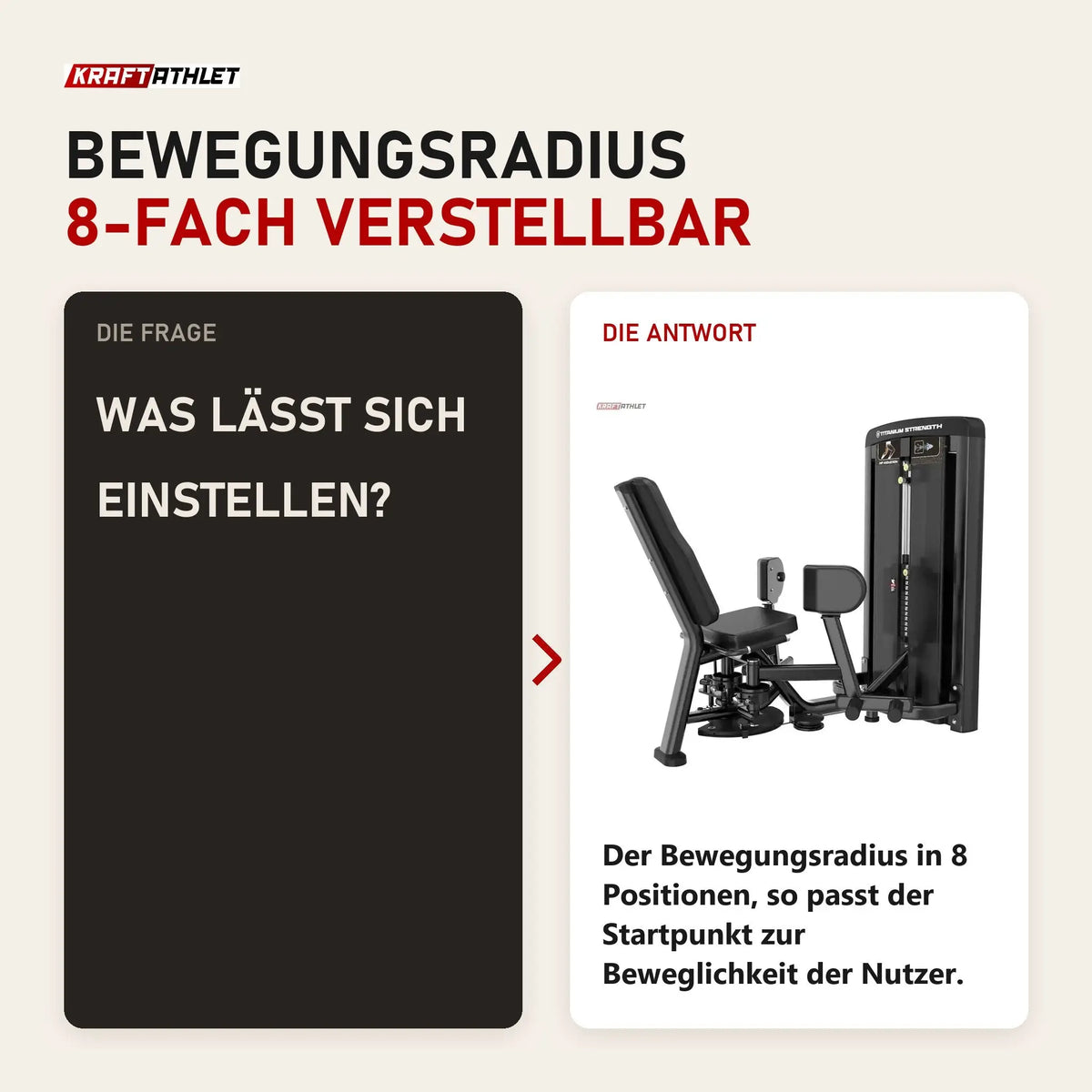 Frage und Antwort zu Titanium Strength Genesis Series Adduktorenmaschine: Was lässt sich einstellen?