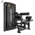 Titanium Strength Genesis Series Bauch und unterer Rücken in Schwarz, Seitenansicht mit Rückenpolster und Sitz