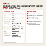 Technische Daten und Merkmale von Titanium Strength Genesis Series Bauch und unterer Rücken als Tabelle
