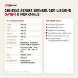 Technische Daten und Merkmale von Titanium Strength Genesis Series Beinbeuger liegend als Tabelle