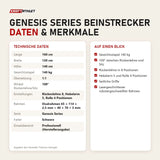 Technische Daten und Merkmale von Titanium Strength Genesis Series Beinstrecker als Tabelle
