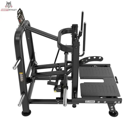 Titanium Strength Genesis Series Belt Squat in Seitenansicht von links mit Standplattform