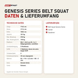 Technische Daten und Lieferumfang von Titanium Strength Genesis Series Belt Squat als Tabelle
