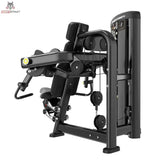 Titanium Strength Genesis Series Einarmiger Bizeps-Curl von der Seite schräg mit Armauflage, Griffen und Seilzug in Schwarz