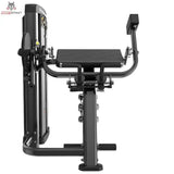 Titanium Strength Genesis Series Bizepscurl und Trizepsextension in Schwarz, Frontansicht auf das Armpolster