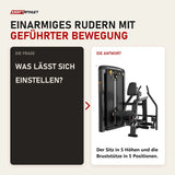 Frage und Antwort zu Titanium Strength Genesis Series Einarmiges Sitzrudern: Was lässt sich einstellen?