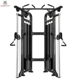 Titanium Strength Genesis Series Functional Trainer in Schwarz, Frontansicht mit beiden Seilzugarmen