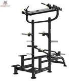 Titanium Strength Genesis Series Geführte Dips und Klimmzüge – Schrägansicht von hinten mit Multigriff-Klimmzugstange