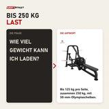 Frage und Antwort zu Titanium Strength Genesis Series Heavy Row Machine: Wie viel Gewicht kann ich laden?