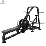 Titanium Strength Genesis Series Heavy Row Machine – Schrägansicht von der anderen Seite mit langer Liegebank