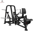 Titanium Strength Genesis Series IsoLaterales Rudern mit drehbaren Griffen – Schrägansicht mit Brustpolster, Sitz und drehbaren Griffen