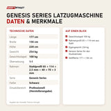 Technische Daten und Merkmale von Titanium Strength Genesis Series Latzugmaschine als Tabelle