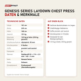 Technische Daten und Merkmale von Titanium Strength Genesis Series Laydown Chest Press als Tabelle