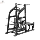 Titanium Strength Genesis Series Multi Belt Squat in seitlicher Schrägansicht mit Hebelarm und Plattform