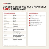 Technische Daten und Merkmale von Titanium Strength Genesis Series Pec Fly & Rear Delt als Tabelle