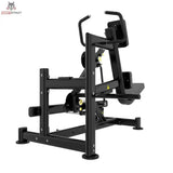 Titanium Strength Genesis Series Pendulum Glute Kickback in Schwarz, Rückansicht mit Rahmen und Pendelhebel