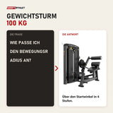 Frage und Antwort zu Titanium Strength Genesis Series Rückenstreckung: Wie passe ich den Bewegungsradius an?