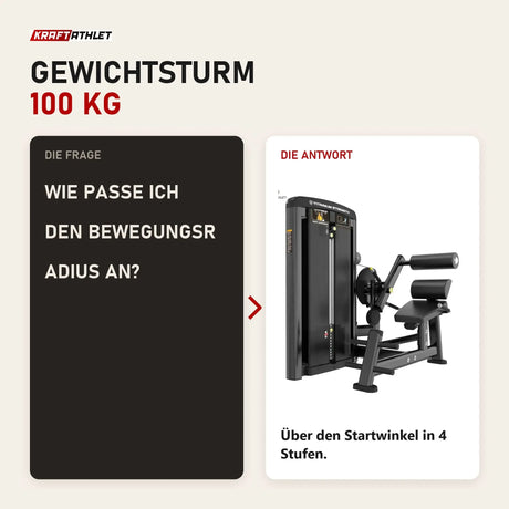 Frage und Antwort zu Titanium Strength Genesis Series Rückenstreckung: Wie passe ich den Bewegungsradius an?