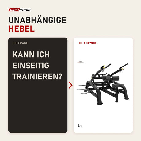 Frage und Antwort zu Titanium Strength Genesis Series Seated Dip: Kann ich einseitig trainieren?