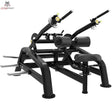 Titanium Strength Genesis Series Seated Dip – Schrägansicht mit Beinpolstern, Sitz und langen Hebelarmen, schwarz