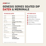 Technische Daten und Merkmale von Titanium Strength Genesis Series Seated Dip als Tabelle