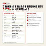 Technische Daten und Merkmale von Titanium Strength Genesis Series Seitenheben als Tabelle