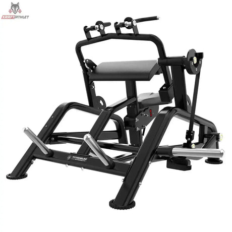 Titanium Strength Genesis Series Trizepsstreckung: Schrägansicht mit Hebelarmen und Hantelaufnahmen