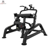 Titanium Strength Genesis Series Trizepsstreckung: Schrägansicht von links mit Sitz und Hantelaufnahmen