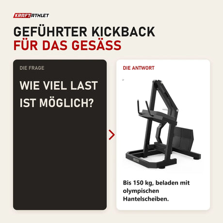 Frage und Antwort zu Titanium Strength Gesäßkickmaschine Elite Series: Wie viel Last ist möglich?