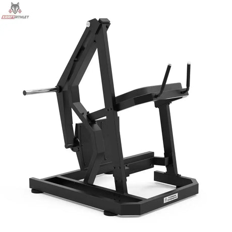 Titanium Strength Gesäßkickmaschine Elite Series in Schrägansicht von der Seite mit Hebelarm
