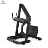 Titanium Strength Gesäßkickmaschine Elite Series in Schrägansicht von vorn mit Brustpolster und Griffen