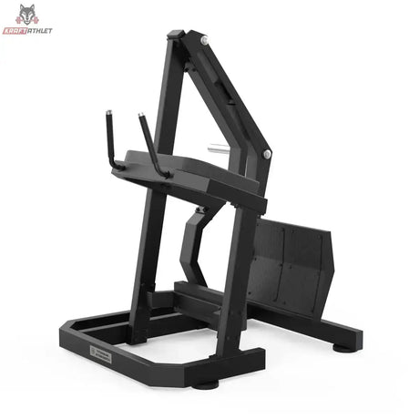 Titanium Strength Gesäßkickmaschine Elite Series in Schrägansicht von vorn mit Brustpolster und Griffen